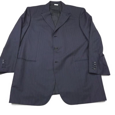 Brioni Blazer TRAJE 46 Largo Azul Marrón Rayas Lana Nomentano Abrigo Deportivo Italia Foto 1 de 4