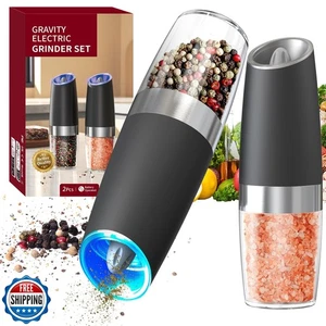 CIRCLE JOY Gravity Elektrische Salz- und Pfeffermühle Set Automatisch Salz und Pfeffer - Bild 1 von 5