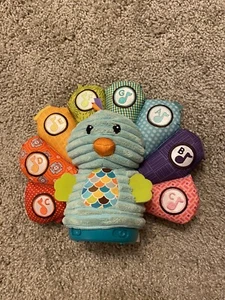 Infantino Peacock Go GaGa Touch Tones Toy Learn Music, Notes, Colors, Letters - Picture 1 of 2