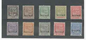 MAURITIUS 1921 ESPECÍMENES SCOTT #s 161-2, 165-66, 168-71, 173, 177 MLH ENVÍO GRATUITO - Imagen 1 de 1