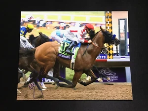 Mike E. Smith signed 8x10 photo Corniche (horse) Breeders' Cup Exact Proof - Picture 1 of 3