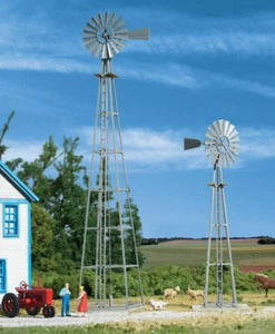 brandneu Walthers Spur H0 1:87 2 Farm-Windräder bis zu 22 cm hoch 933-3198 - Bild 1 von 2