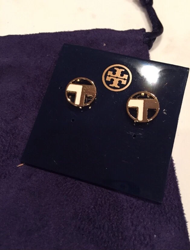 ¡Nuevo con etiquetas! Tory Burch Theresa T Stud - Marfil Foto 1 de 1
