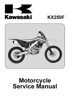 Manual de taller de servicio Kawasaki 2013 y 2014 KX250F Foto 1 de 4