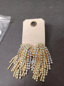 Anthropologie Baubles Bijous BitsBobs Fandangles Notion14K Gold Plated Earrings - Picture 1 of 6