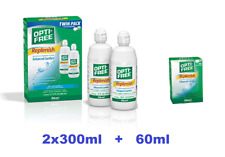 2 x 300ml OPTI-FREE Replenish Contact Lens Solution MultiPack + Free 60ml