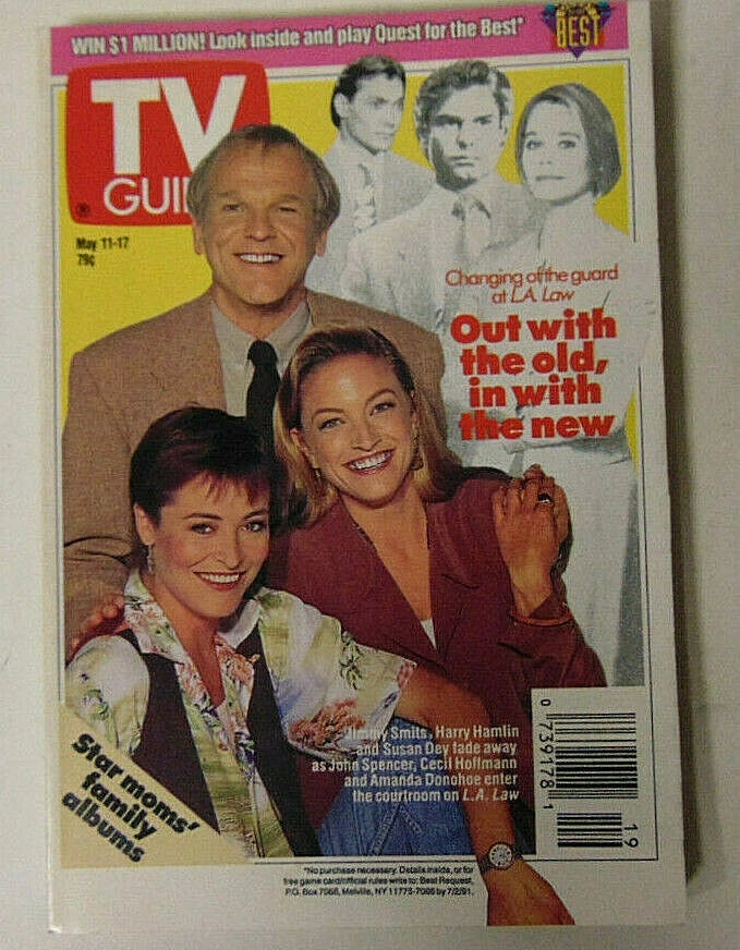 TV Guide 11-17 мая 1991 L.A. Law Мэри Макдоннелл Патрик Берген - Изображение 1 из 1