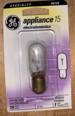 LOT OF 5 - GE Specialty 90705 Appliance 15 Watt Bulb T7 - Image 1 of 2
