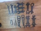 Collectible Antique Wrench Lot Of 14 Unique Spanner Vintage Tools