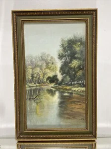 VTG. Watercolour Painting Landscape Impressionist Signed - Picture 1 of 15