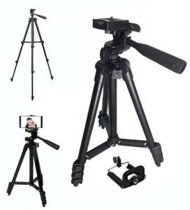 CAVALLETTO TREPPIEDI FOTOCAMERA VIDEOCAMERA SMARTPHONE IN ALLUMINIO - Foto 1 di 6