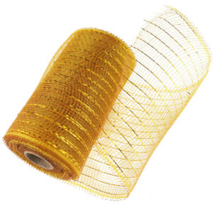 Deco Mesh Rolls 15cm x 10yd Roll 4 colours Available for Wreaths Swags Bows UK