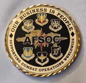 Moneda Desafío Comando de Operaciones Especiales de la Fuerza Aérea de los Estados Unidos 1 Sargento Comandos Aéreos USAF - Imagen 1 de 4