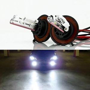 2x XENON HID Bulbs H13 6000K Crystal White 35W Dual Beam Headlight Replacement - Picture 1 of 8