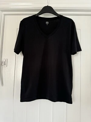 CAMISETA MUJER LA REDOUTE NEGRA CUELLO EN V TALLA PEQUEÑA REINO UNIDO Foto 1 de 4