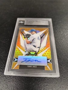 Tommy Mace Auto 1/1 2021 Leaf Valiant Prismatic Gold Production Proof - Picture 1 of 2