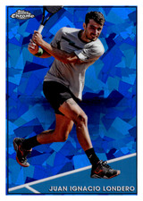 2021 Topps Chrome Tennis Juan Ignacio Londero Blue Sapphire Parallel Card #85
