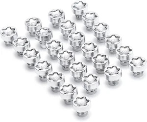 50x 100x 12.1mm Wheel Rivets Nuts for 7.5mm 0.3in Hole Lip Screw Bolt Tires - Picture 1 of 6