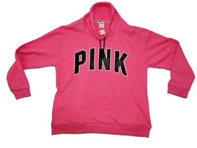Victoria Secret Pink Cowl Neck Sweatshirt Size Large NWT - Image 1 of 4