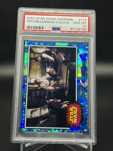 2022 Topps Chrome Sapphire Edition Star Wars Hdg/Millennium Falcon PSA 10 #115 - Picture 1 of 2
