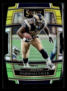 Panini Select #39 Marshall Faulk 2021 verde y amarillo troquelado Prizm casi nuevo/como nuevo - Imagen 1 de 2