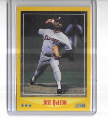 1988 Score Baseball #508 Jose DeLeon Chicago White Sox - Image 1 of 2