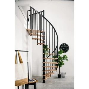 Interior BERLIN 2 Spiral Staircase Black Beech 140cm - Picture 1 of 9