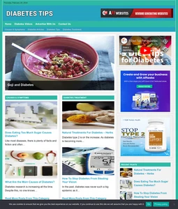 Diabetes Tips Website Business For Sale: Ready-to-Launch with Free Installation - Picture 1 of 3