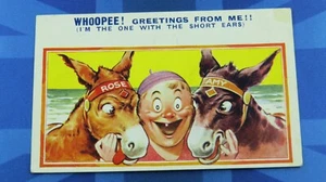Vintage Bamforth Comic Postkarte 1935 Meer Esel Zahnarzt Kieferorthopäde Zahn - Bild 1 von 2
