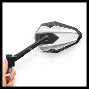 Mirrors 4RIZZ Black & White Adjustable M8 1.25pitch adapters for Scooter - Picture 1 of 9