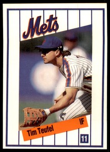1991 KAHN'S NEW YORK METS TIM TEUFEL NEW YORK METS #NNO