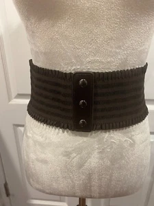 Women Wide Stretch Dark Brown Belt Sz 4x31 inches (Large) - Picture 1 of 3