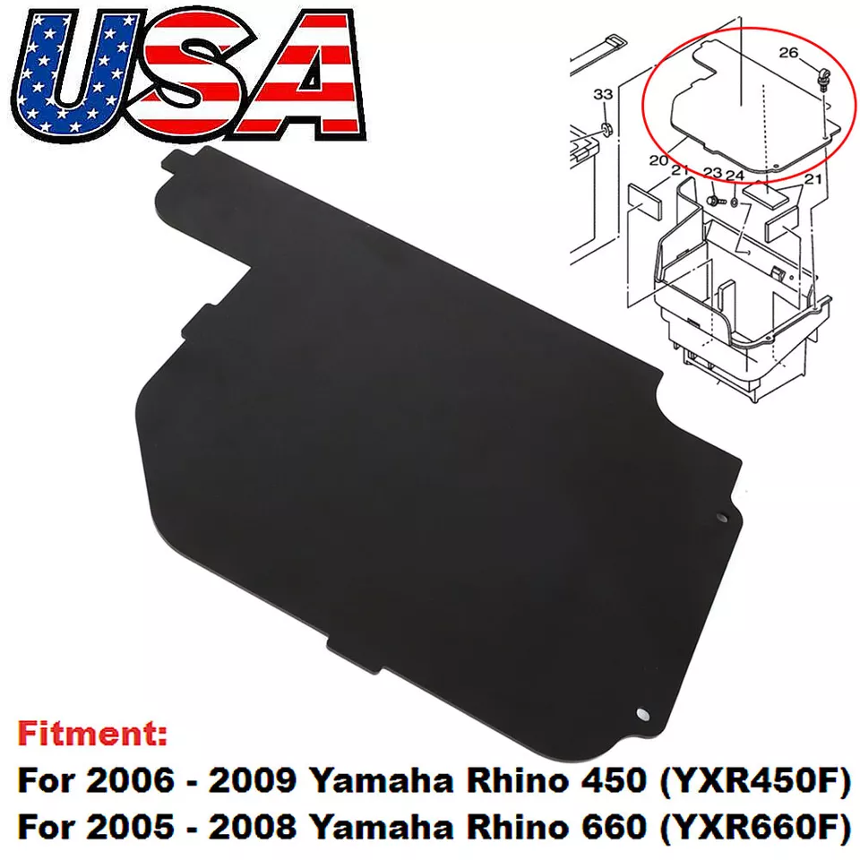 PARA 05 - 2009 YAMAHA RHINO 450 660 YXR BATERÍA TAPA CAJA 5UG-H2129-10-00 Foto 1 de 4