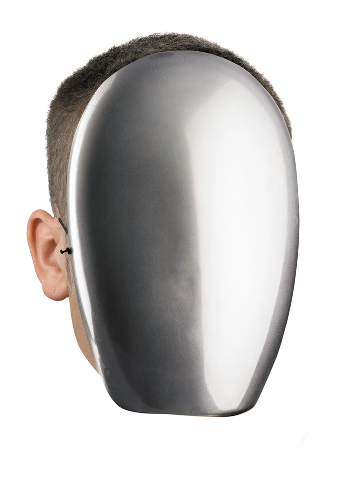 No Face Chrome Mask - Disguise - Image 1 of 1