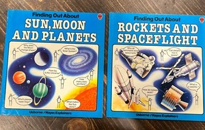 USBORNE Bücher Lot-Sonne, Mond und Planeten & Raketen und Raumfahrt - Bild 1 von 1