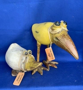 SET QUERCIA Nigel & Mildred statua artistica spiaggia pellicano Gannet uccellino di mare solitario ❤️m13 - Foto 1 di 12