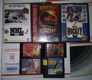 SEGA GENESIS GAMES TESTED (7): SHINOBI III MORTAL KOMBAT SAMURAI SHOWDOWN & MORE - Picture 1 of 6