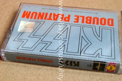 KISS DOUBLE PLATINUM RARE UKR ORIGINAL TAPE CASSETTE AMERICAN GLAM HARD ROCK - Image 1 of 2
