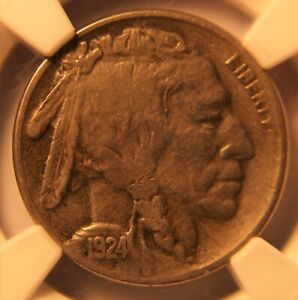 1924-S Key Date Buffalo Nickel, Solid Very Fine VF-30 [#USsN]