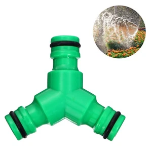 5 Pcs Plastic Garden Hose Connector 3 Way Irrigation Tee Quick Adapter - Picture 1 of 12
