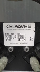 Celwave Rack Mount UHF Duplexer For Kenwood Or Motorola 440-470MHz GMRS 696-1-2 - Zdjęcie 1 z 5