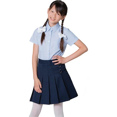 Falda corta scooter French Toast Girls 2 pestañas talla 8 - azul marino - paquete de 2 nuevas en paquete Foto 1 de 4