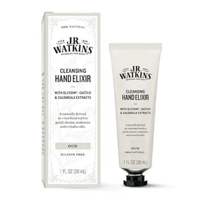 J.R. Watkins Oud Hand Elixir, No Rinse Hand Wash, 1 Fl Oz - Picture 1 of 5