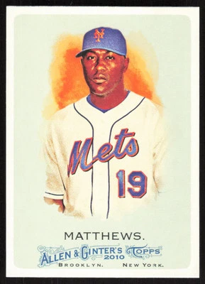 2010 Topps Allen & Ginter Gary Matthews #322 New York Mets - Image 1 of 2