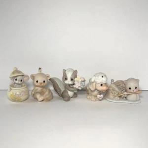 Lote de 5 figuras de animales de porcelana solo para miembros de Precious Moments de colección- 1987~ 1992 - Imagen 1 de 10
