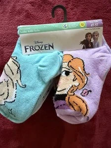 Disney Fronzen Socks Kids Girl Todler Ankle Socks Set 10 pairs Fits 4T - 5T NEW - Picture 1 of 7