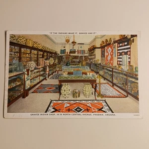 Graves Indian Shop North Central Avenue Phoenix Arizona sin publicar White Boarder - Imagen 1 de 8