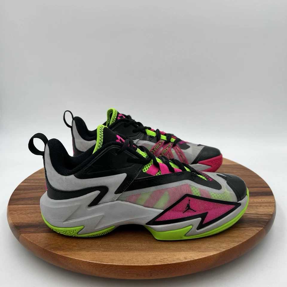 Tenis de baloncesto talla 4,5Y Nike Jordan One Take 3 GS 'wolf Grey Pink Prime' Foto 1 de 4