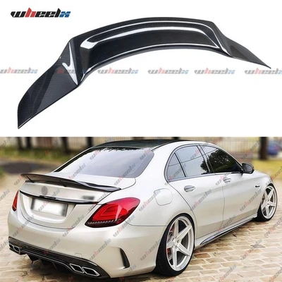 ALERÓN MALETERO FIBRA CARBONO ESTILO R PARA MERCEDES BENZ W205 C63 AMG 2015-2021 Foto 1 de 4