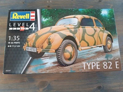 GERMAN STAFF CAR TYPE 82 E 03247 1:35 66 PARTS MODEL KIT REVELL MODELLINO-Q2 - Immagine 1 di 4